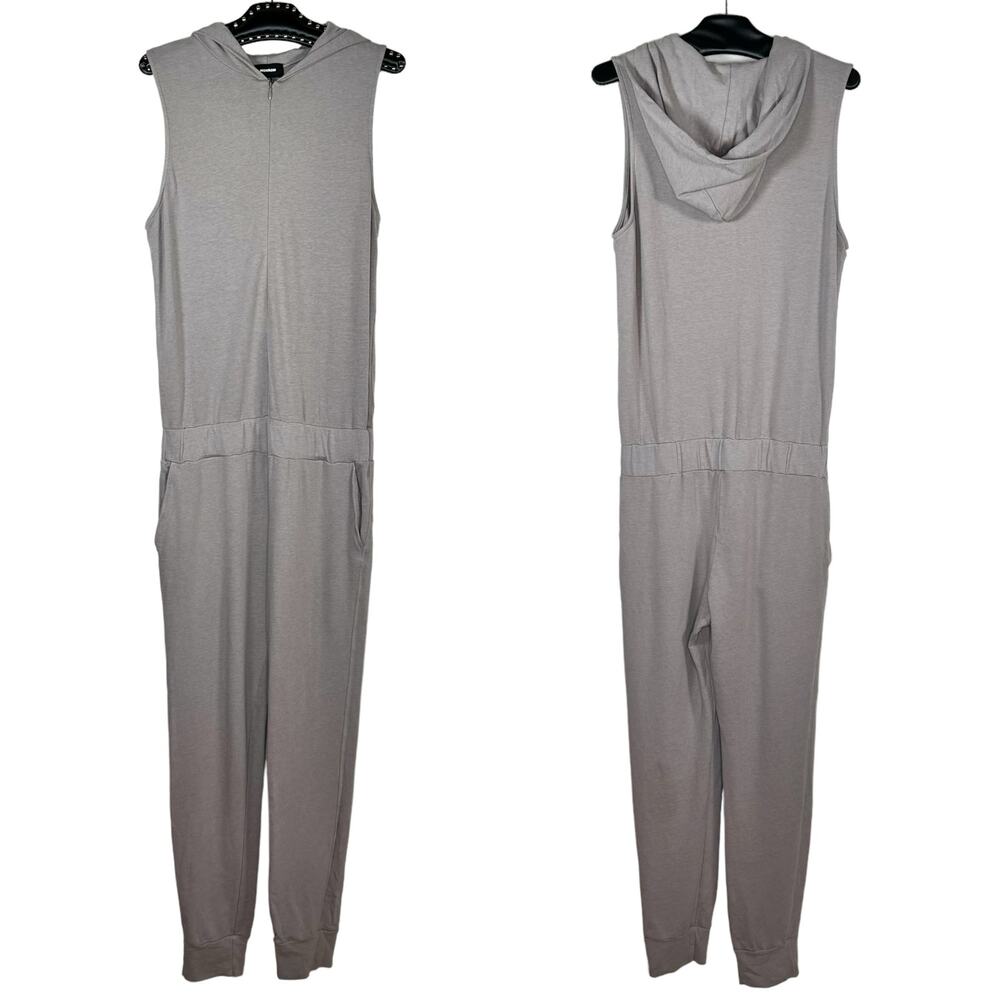 Monrow Zip Up Hooded Jumpsuit Medium NWT